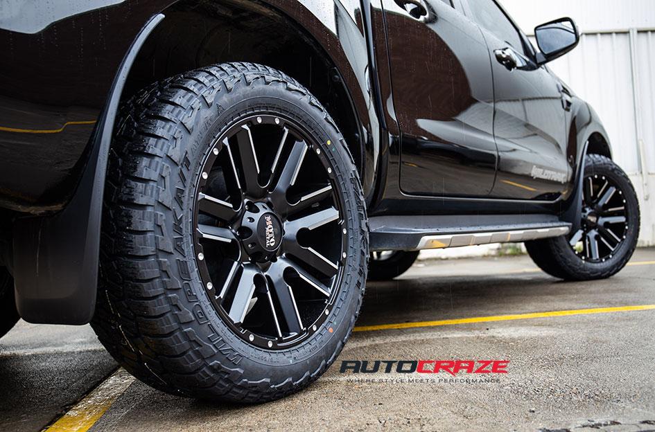 FORD RANGER MO978 RAZOR BLACK SATIN MACHINED
